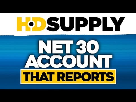 HD Supply Net 30 Vendor Account That Reports To Dun and Bradstreet