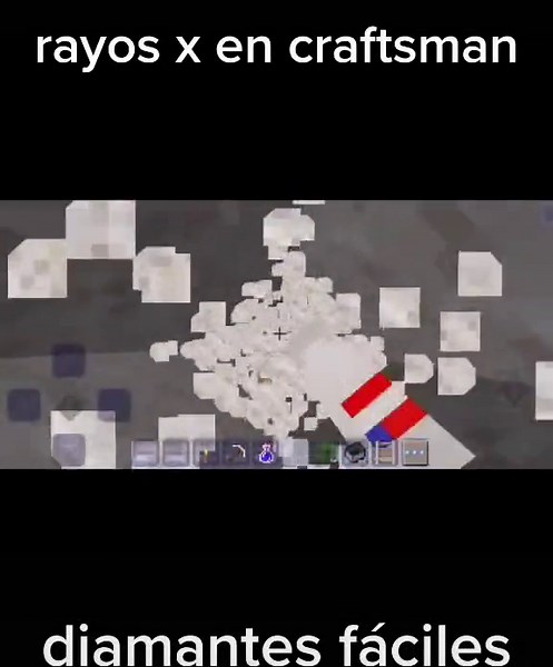 Como tener rayos x en craftsman #diamantes #craftsman #astronauta29