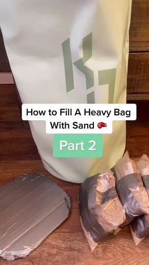 How to Fill A Heavy Bag With Sand 🥊