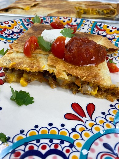 Sheet Pan Loaded Quesadillas