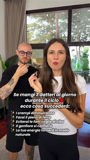 🌴2–3 datteri al giorno durante il ciclo e senti la differenza ✨