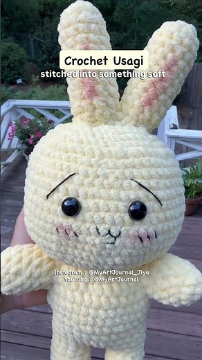 Usagi Plushie | Crochet Usagi | Rabbit Plush Toy | Bunny | Kawaii | Amigurumi #plushies #usagi #fyp