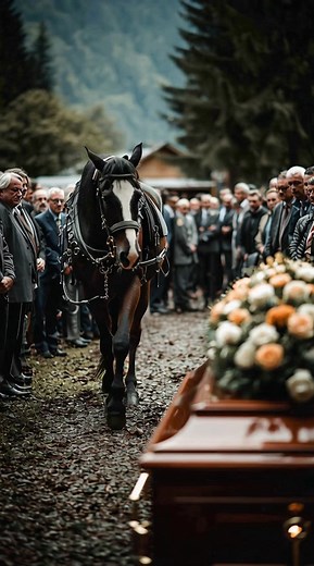 Horse attending owners funeral . #animals #love #funeral#horses | AI Animal Planet