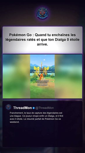 Pokémon GO : Le PIRE Dialga Légendaire jamais vu ! 😭