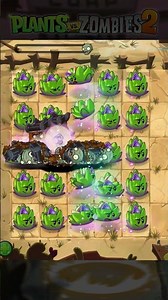 PvZ 2 - Dartichoke Plant Team & Other Plant Team Vs 50 Cart-Head Zombies #shorts #pvz2