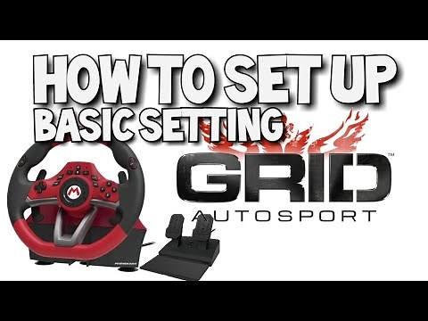 How to set up (Basic Setting) Hori Mario Kart Racing Wheel Pro Deluxe for GRID (Nintendo Switch)