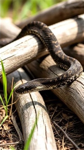 Cape File Snake – African Woodland Scene