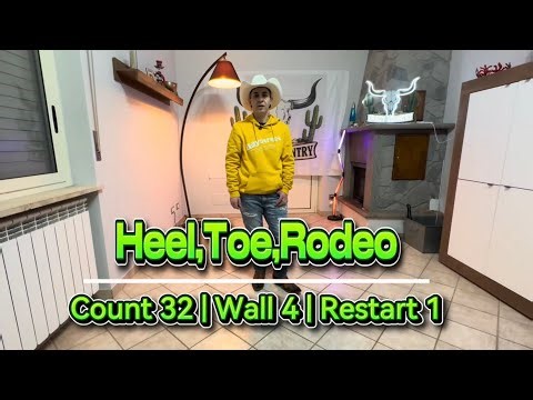 Heel,Toe,Rodeo Line Dance | Teach & Dance #tutorial