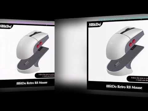 A must-have product! 8BitDo Retro R8 Mouse with Charging Dock Wireless Gaming Mice with Micro Swit