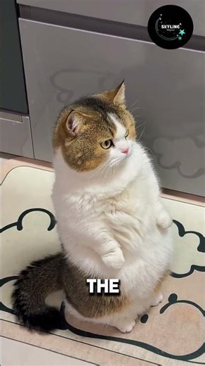 This Cat Stands Like a Human, Its Chill Pose Will Make You Laugh #cat