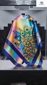 how a scarf made from peacock feathers 🦚 #reels #ai #viral