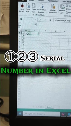 Excel Trick: Create Circle Numbering (① ② ③) Easily 🔥