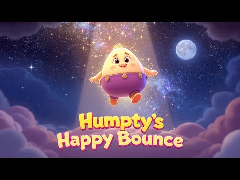 Humpty’s Happy Bounce Song | Fun Jumping Poem for Kids | 3D Animation