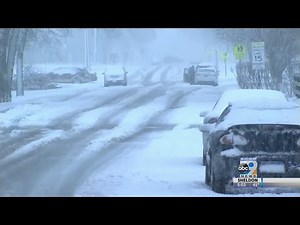 Windy and snowy conditions in Yankton