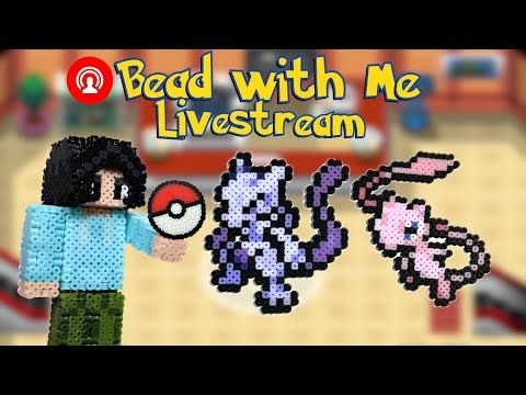 Mewtwo & Mew 151 Pokémon Challenge | Perler Bead with Me!