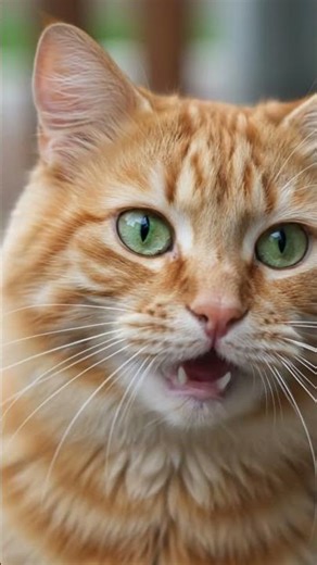 ASMR: Cat Meowing on the Terrace #cat #asmr #kitten #rain