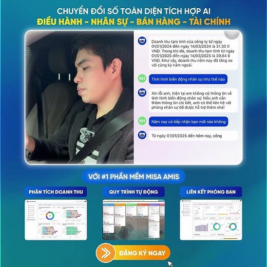 Phần mềm MISA AMIS - Giải pháp chuyển đổi số toàn diện tích hợp AI