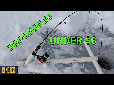Packable Design DIY Automatic Ice Fishing Hook Setter for Under $6!