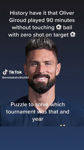Oliver Giroud Playing 90 Minutes Without Touching the Ball - which Match was it?
