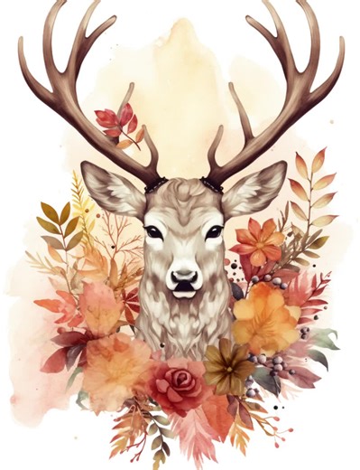 Autumn Animal Clipart: Fall Forest PNG Stickers (digital Download) - Etsy UK