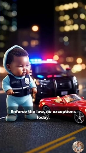 Baby Cop vs Luxury Ride! 🚓💥