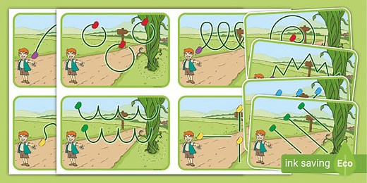 Jack and the Beanstalk Mark-Making Pattern Cards