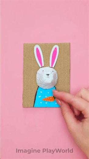 🐶🌈 From Cardboard to Cute Animals! 😲✨ #CraftMagic #KidsFun