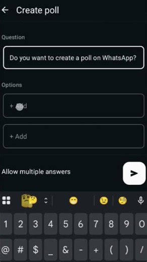 How to create a poll on WhatsApp|
