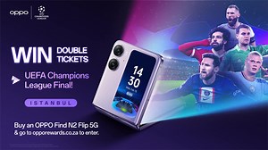 708 reactions · 11 comments | Get ready for the ultimate football experience! Purchase the OPPO Find N2 Flip and stand a chance to win double tickets to watch the UEFA Champions League Final in Istanbul this June. Don't miss out on this fantastic opportunity to witness football history live in a snap! Learn more at www.opporewards.co.za #OPPOFindN2Flip #OPPOxUCL #UEFA | OPPO | Facebook