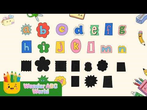 Classic ABC Song! 🔠 Fast Alphabet Flashcards for Kids | Learn Letters A to Z | Wonder ABC World