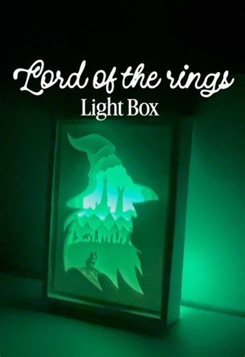 DIY Lord of the Rings Light and Shadow Box