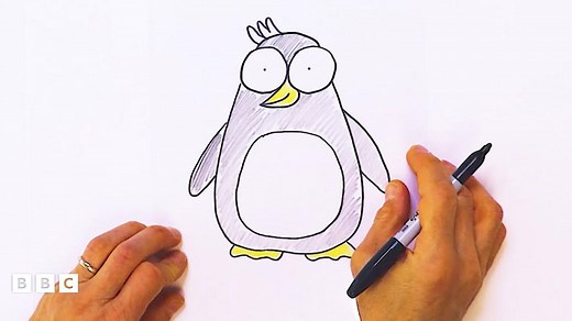 Learn to draw the Piripenguins on CBeebies