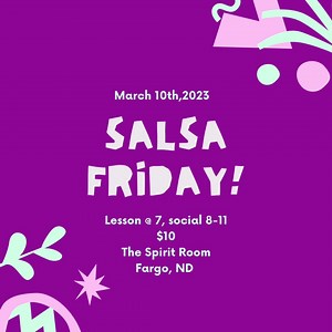 As long as the weather holds, we’re dancing! | Salsa Friday - Downtown, Fargo