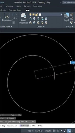 DRAW SPRING IN AUTOCAD