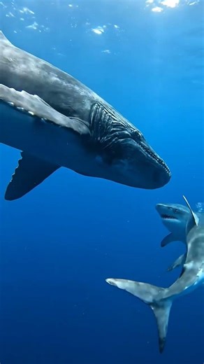 humpback whale vs hammerhead shark and sperm whale vs great white shark