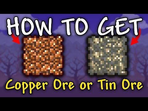 How to Get Copper Ore or Tin Ore in Terraria | Copper Bars and Tin Bars