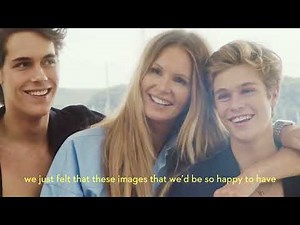 Elle Macpherson and her sons, for Vogue Australia