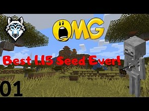 Ep- 1 Diamonds Everywhere BEST SEED! Minecraft Survival Series Ep.1