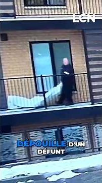 Scène troublante: le corps d'un défunt traîné au sol