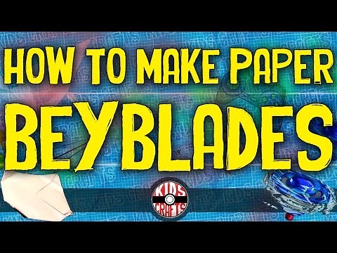 How to make a Paper Beyblade that spins fast! - Kids Crafts