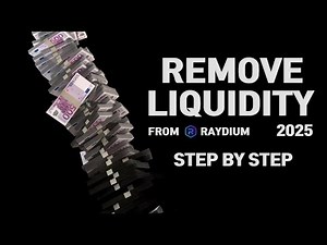 How to Remove Liquidity from Raydium Pools | Complete Guide 2025