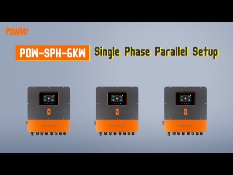 How to Parallel POW-SPH-6KW Inverters in Single Phase?