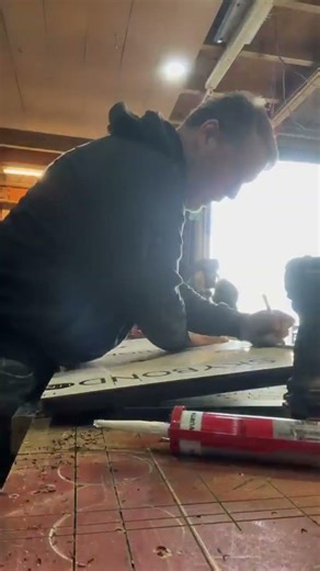 How to Apply ACM Sheeting to a Steel Frame | Sign & Canopy Build Timelapse #shorts