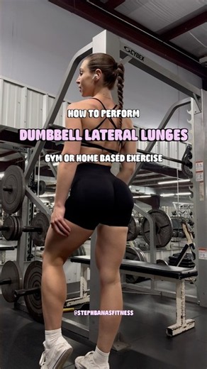How to Perform Dumbbell Lateral Lunges | Gym / Home Based Exercise | BUILDS KNEE STABILITY