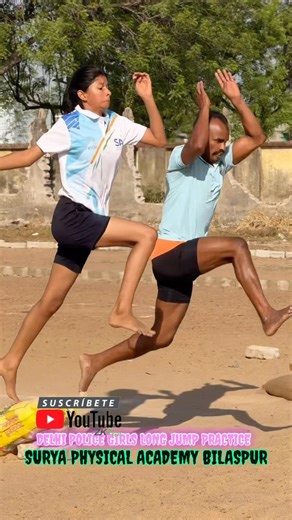 Girls long jump #new#police#trending#motivation#youtubeshorts#subscribe#shorts#video#viral#telugu#yt
