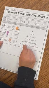 Build confidence in reading with Sentence Pyramids! 😍 Get Sentence Pyramids AND access to the ULTIMATE Share Drive with 20,000 Unlimited Resources! 😍 Get access to the ULTIMATE Share Drive with Unlimited Resources! 😍 🍎 Quickly plan your lessons with our EASY Search! 🍎 Download quality resources EVERY day! 🍎 Enjoy some time OUTSIDE the classroom! 🥳 https://premium.educationtothecore.com/resource/daily-phonics-review-sentence-pyramids | Education to the Core