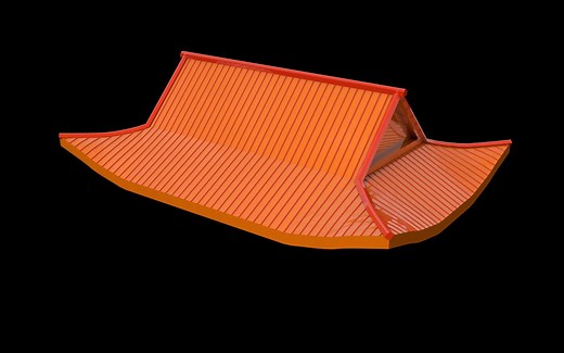 【C4D中文教程】C4D古建筑屋顶建模