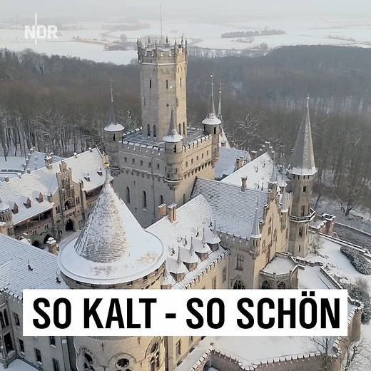Wie verwunschen liegt Schloss Marienburg im Schnee ❄️❄️ Von oben ist der Winter fast noch schöner! | NDR Fernsehen