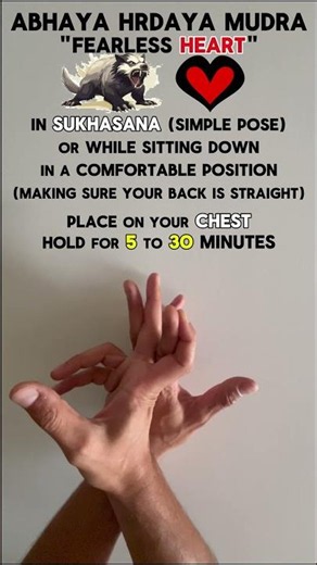 Abhaya Hrdaya Yoga Mudra | How to Practice | Fearless Heart | Hand Gesture