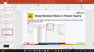 Power BI Keep & Remove Rows